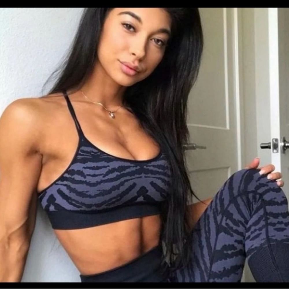 Bombshell sportswear spandex tiger print sports bra.  NWOT